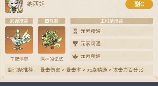 《原神》纳西妲+妮露双草双水绽放队推荐
