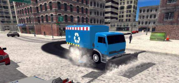 清雪车清扫道路截图1