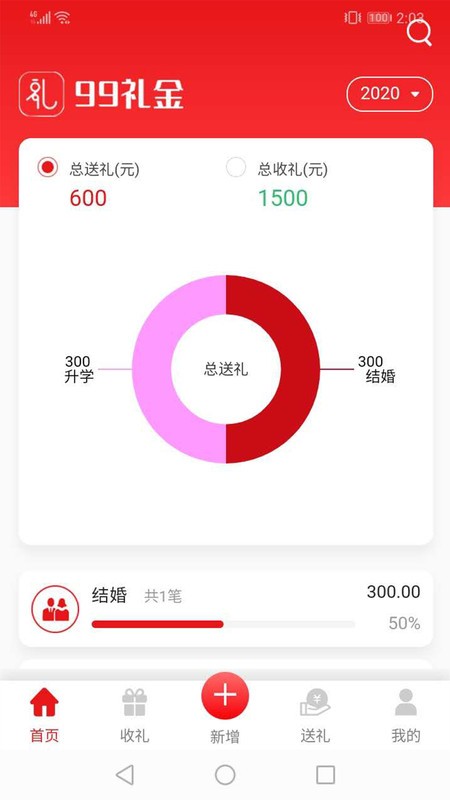 99礼金簿截图1