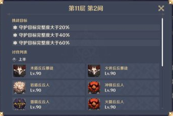 原神1.2深渊11-2怎么过