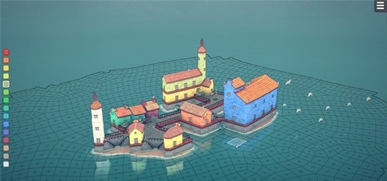 Townscaper浮空岛截图2