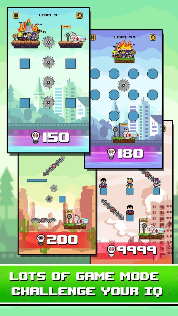 火柴人绳索救援英雄截图2
