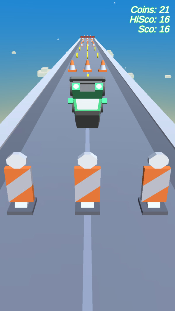 汽车天空跑截图2