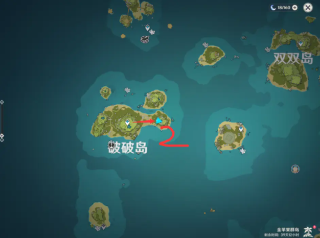 原神金苹果群岛五个柱子怎么过