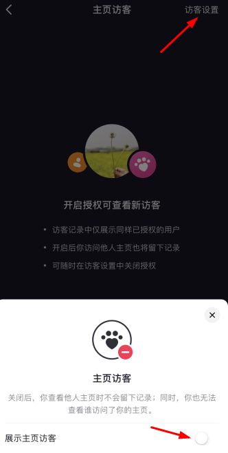 抖音主页访客记录怎么关闭