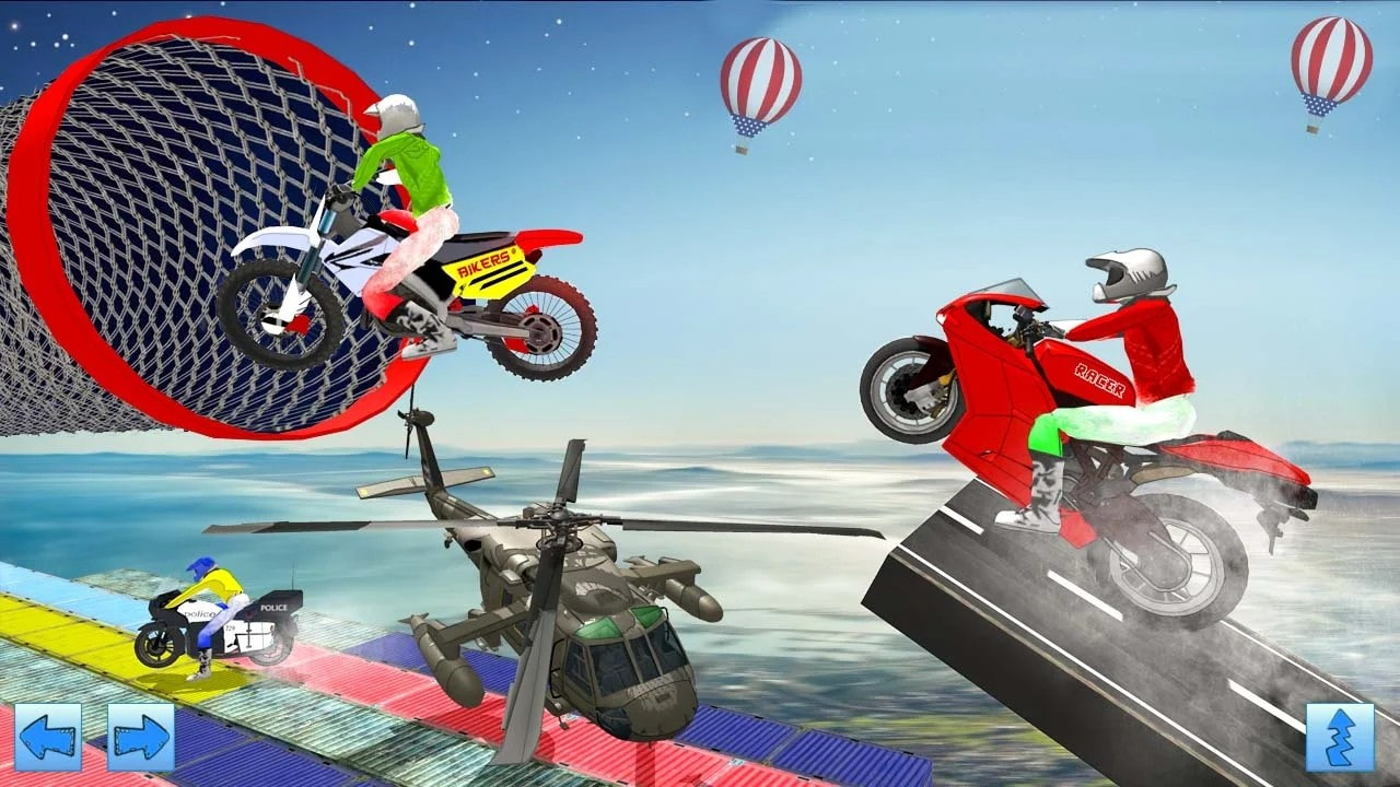 Moto Bike Stunt Racing Impossible Track Game截图3