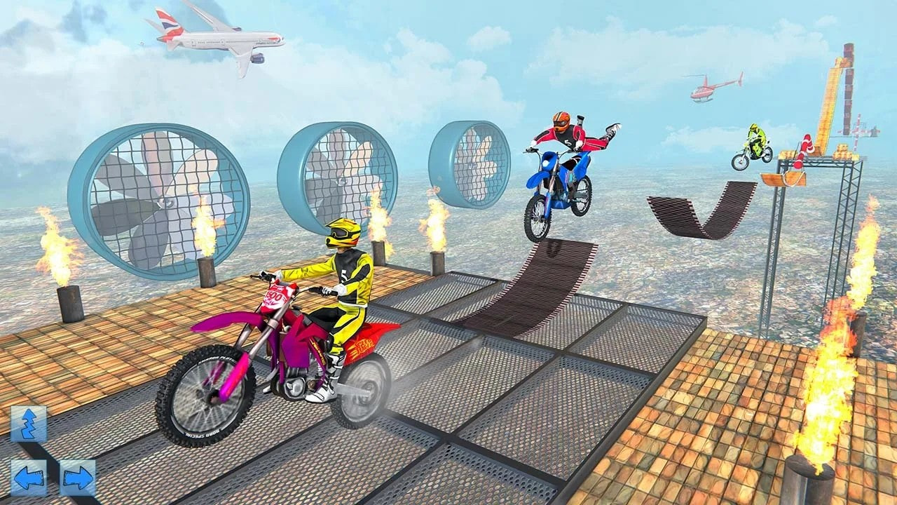 Moto Bike Stunt Racing Impossible Track Game截图1