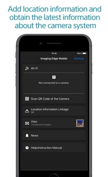 Imaging Edge Mobile(索尼微单相机APP)截图2