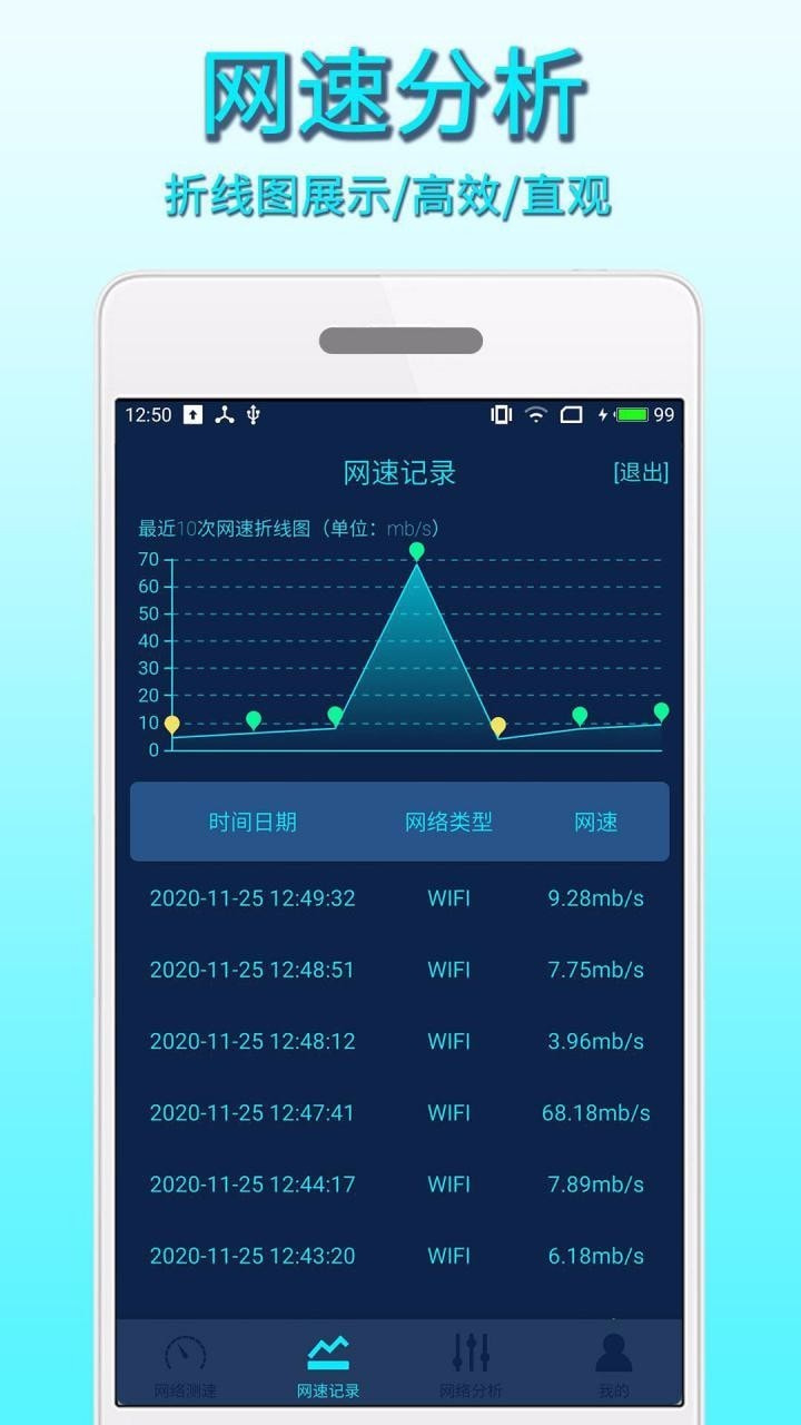 手机网络测速截图4