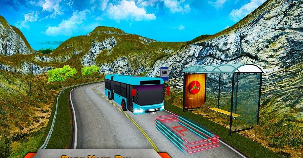 巴士停车3D模拟(Modern Tourist Bus parking 3D Game)1