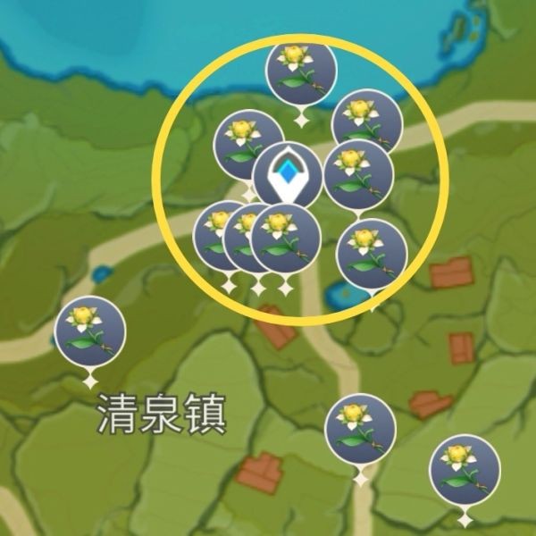 原神甜甜花采集地点以及路线推荐