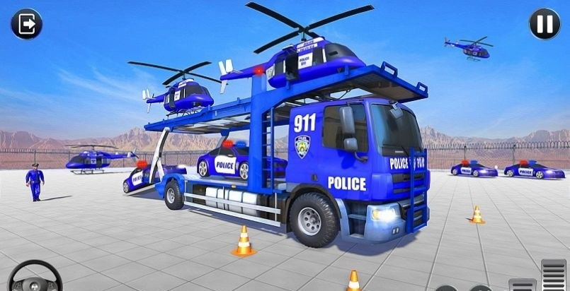 警察卡车运警车(Police Transport)0