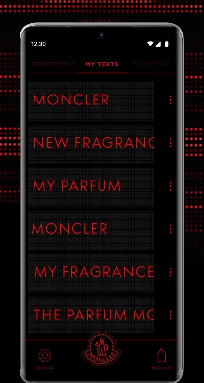 Moncler Parfums客户端应用程序截图3