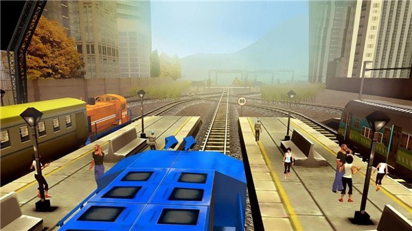 火车飙车模拟器(Train Racing 3D)截图2