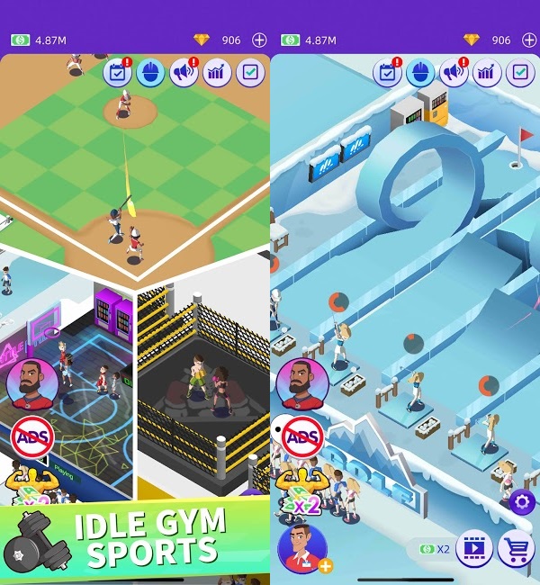 Idle Gym Sports去广告截图2