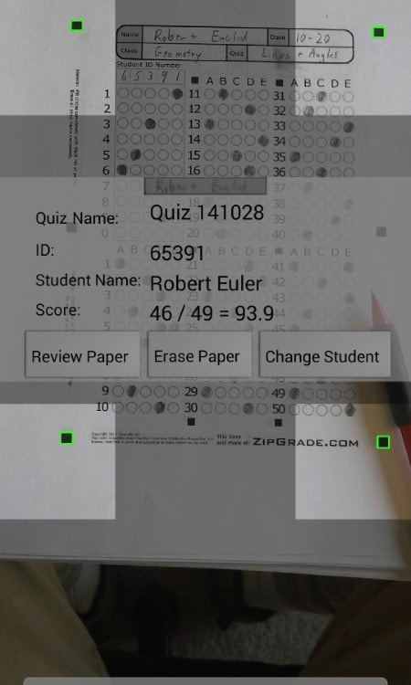 ZipGrade(答题卡扫描)截图2