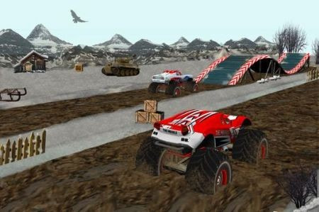 雪地奔驰卡车Monster Truck Snow Stunt Racing1