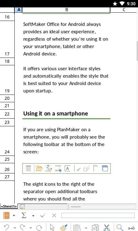 Office PlanMaker(Excel表格)截图3