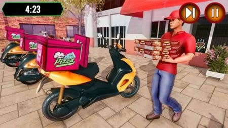 披萨递送员Pizza Food Delivery Boy Games截图1