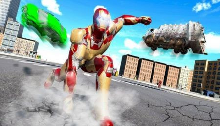 超级钢铁侠城市英雄Iron Superhero War: Iron Robot截图1