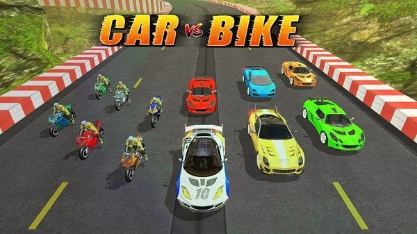 王者摩托车模拟器(Car VS Bike Racing)截图1