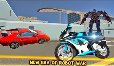 汽车机器人变形机器人英雄(Moto Robot Fight: Futuristic War Robots Transfo截图3