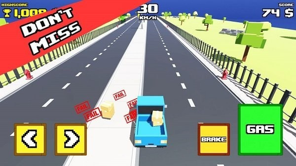 疯狂之路皮卡车(Crazy Road: Pickup Truck)截图3