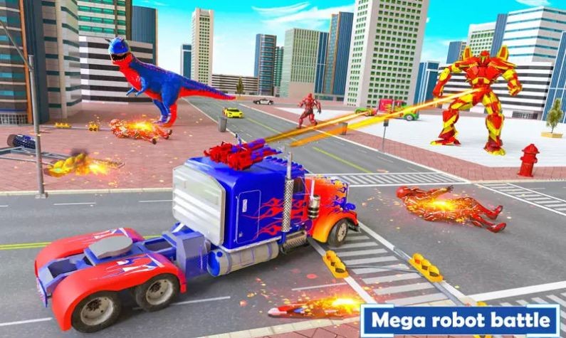 龙机器人卡车变换(Flying Dragon Army Truck)截图1