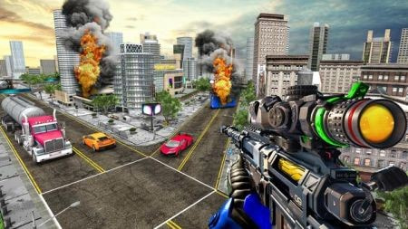 狙击手交通射手(Sniper Traffic Shooter: Traffic Encounter Strike)截图2