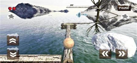 球平衡3D极限雪地(Ball Balancer Game 3D Extreme Snow mode)截图1