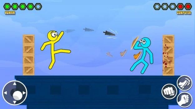 火柴人动漫格斗(Stickman Kick Fighting Game)截图1