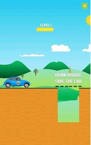 画谜题桥拯救汽车(Draw Puzzle Bridge Save Car)0