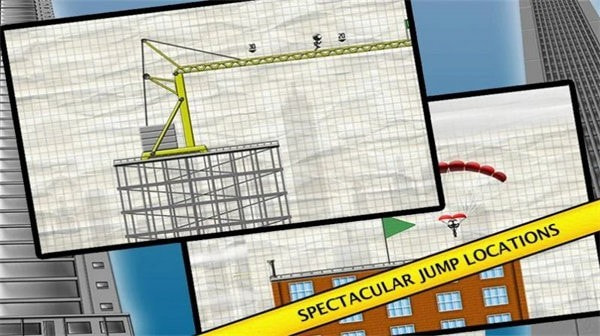 火柴人跳高楼(Stickman Base Jumper)截图3