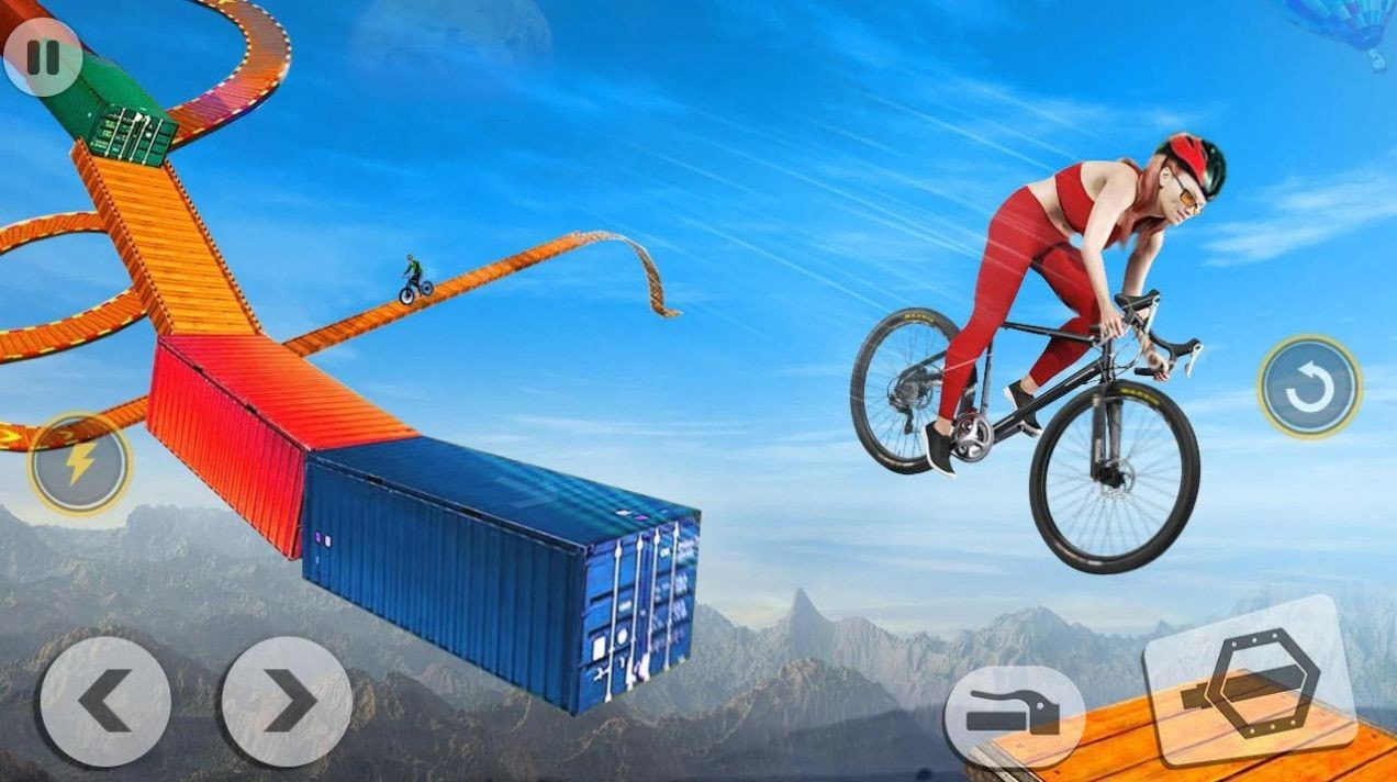 疯狂自行车特技赛3D(Reckless Bike Rider Stunt)截图3