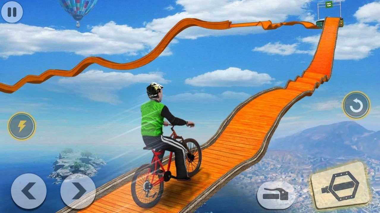 疯狂自行车特技赛3D(Reckless Bike Rider Stunt)截图1