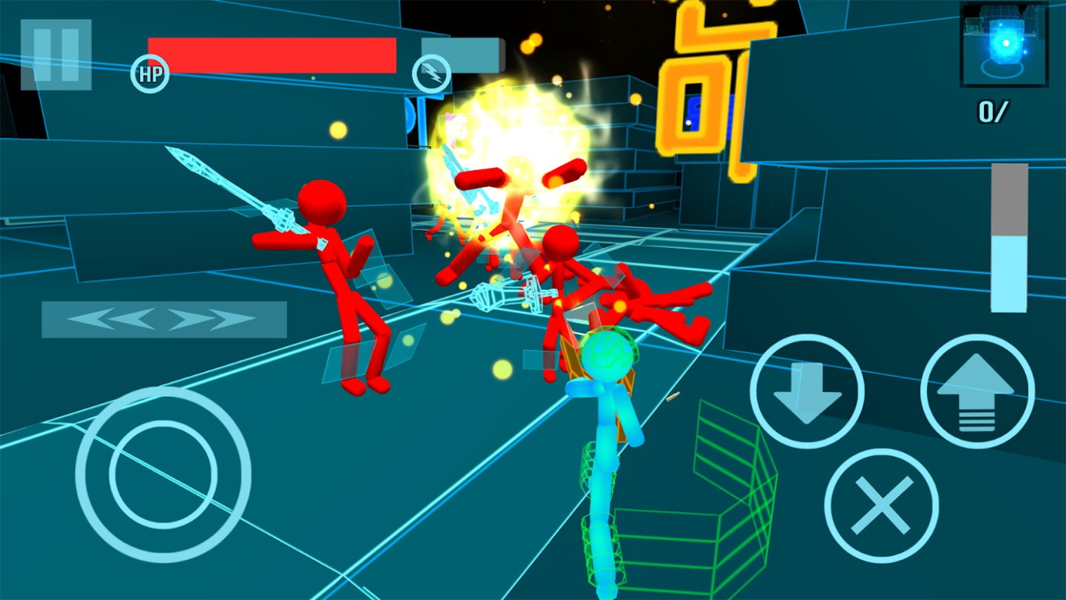 火柴人科技战争Stickman Neon Gun Warriors截图4