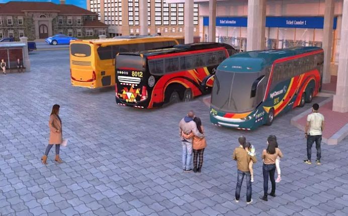 欧洲城市巴士驾驶游戏3D(Euro City Bus Driving Game 3D)截图2