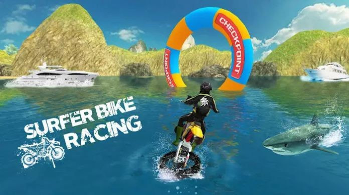 冲浪自行车赛(Surfer Bike Racing Game)截图3