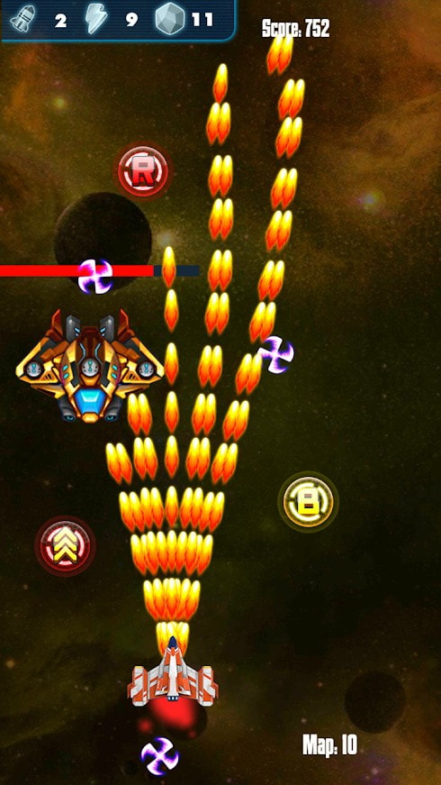 银河雷电战机传奇Galaxy Shooter Shooting Space截图4