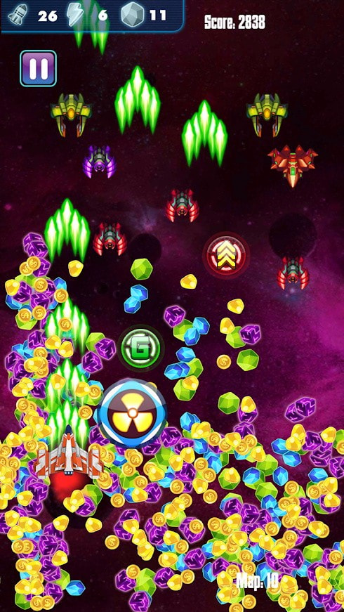 银河雷电战机传奇Galaxy Shooter Shooting Space截图3