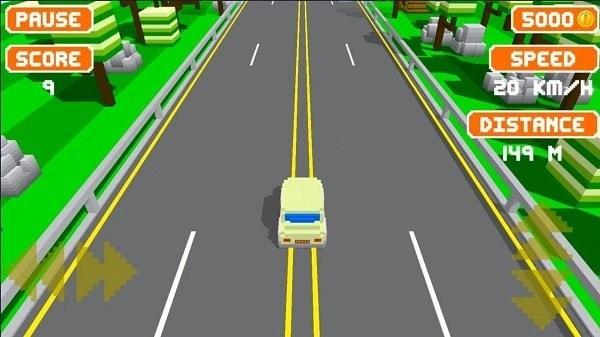 高速公路驾驶模拟器(Blocky Highway)截图1