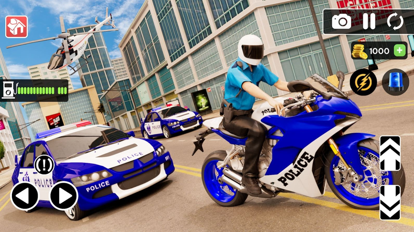 警察驾驶摩托车(Police MotorBike Race Simulator 3D)截图1