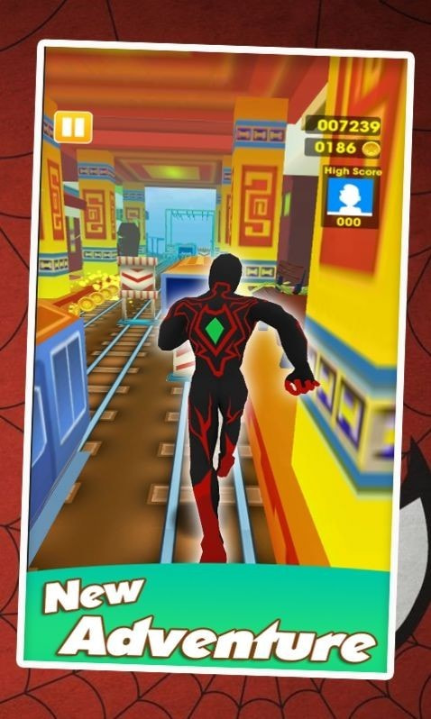 奔跑的超级英雄Run Spider game截图2