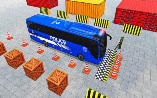 公交车停车模拟器(Police Bus Parking Game)截图3