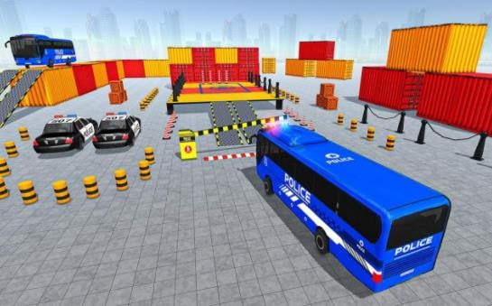 公交车停车模拟器(Police Bus Parking Game)1