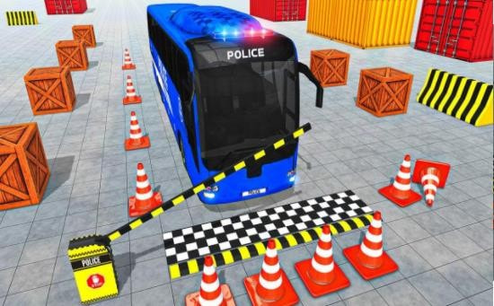 公交车停车模拟器(Police Bus Parking Game)截图1