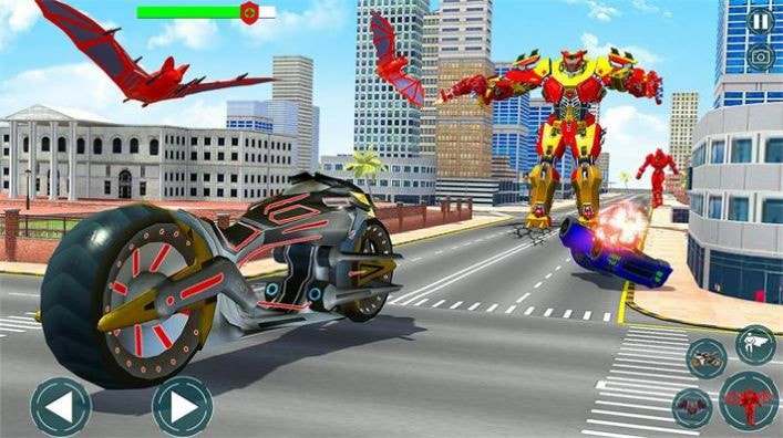 蝙蝠机器人超级英雄(Real Bat Robot Man Robot Game)截图2