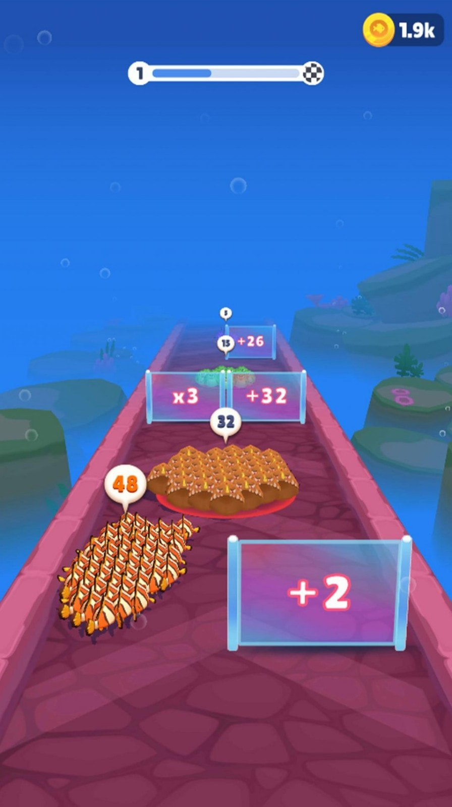 深海水母跑酷Fish Run 3D Count Master截图3