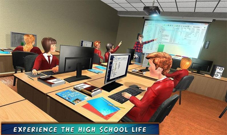 高中女孩模拟器虚拟生活(HighSchoolGirlSimulator)截图1