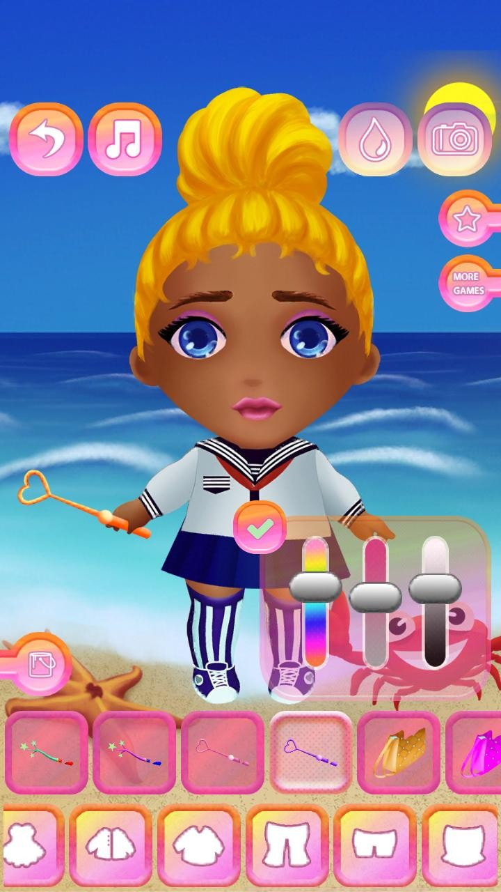 可爱女孩换装(Cute Dolls Dress Up)截图3